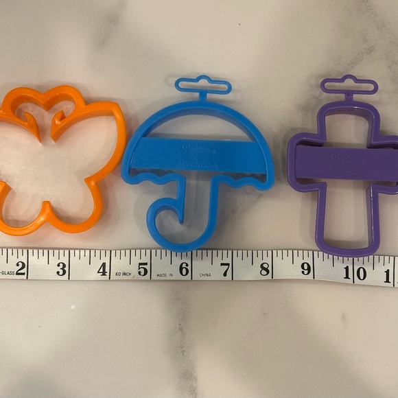 Wilton Purple, Blue, and Orange Cookie Cutters - Picture 2 of 2